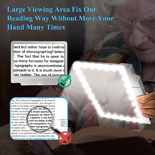 Magnifying Glass for Reading 4X, Full Page Magnifier with 36LEDS - Image 4