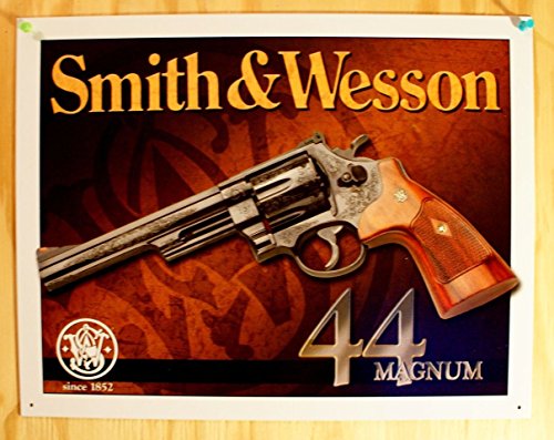 Smith and Wesson 44 Magnum targa placca metallo