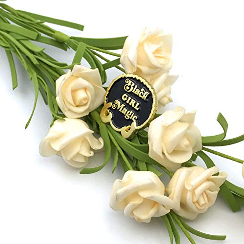CUFTS Black Girl Magic Enamel Lapel Pin Black Power Afro BLM Badges Pins for Shirts Clothes Backpacks Hat4