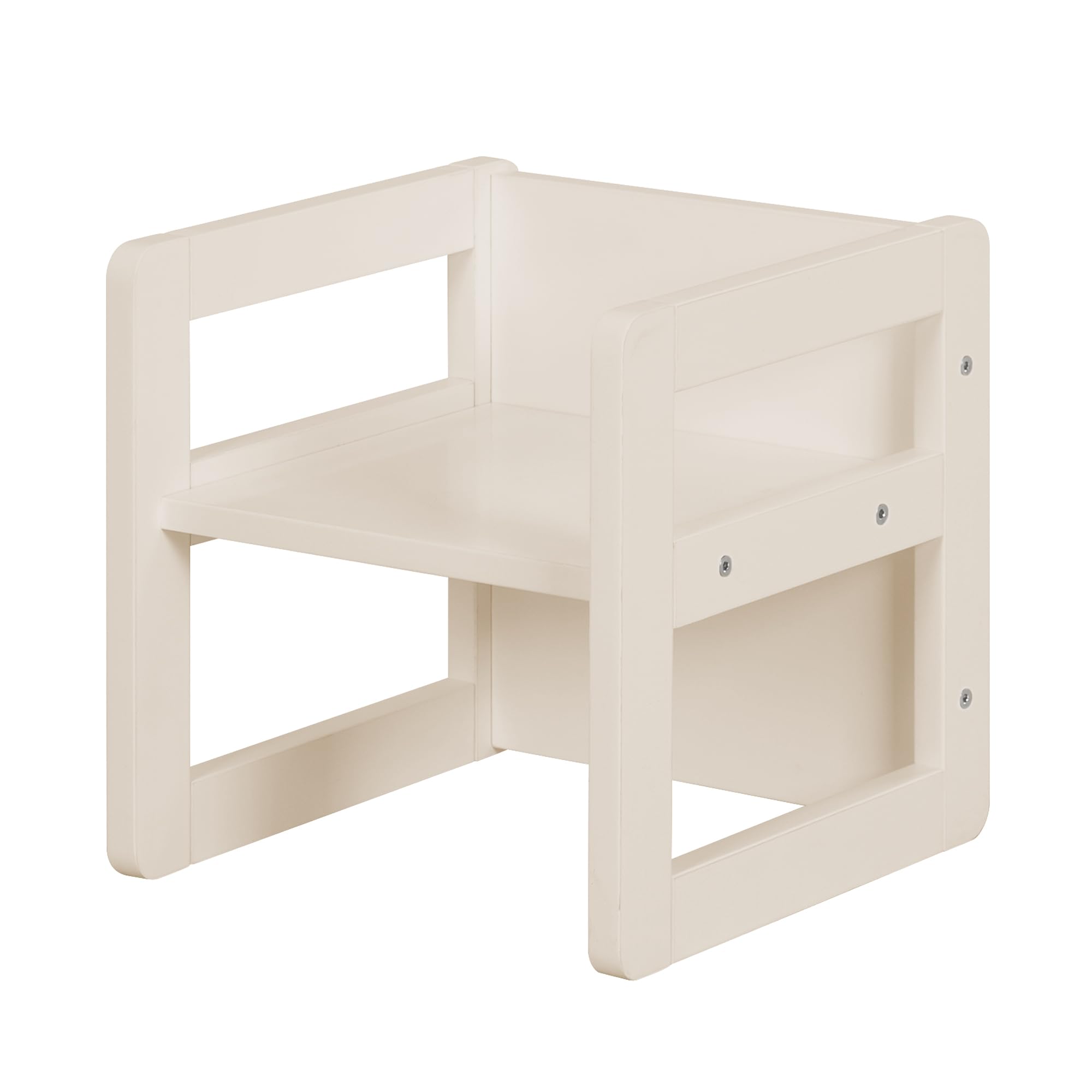 roba Ensemble Table et Chaise Réversibles pour Enfants - 3 Hauteurs d'Assise - Table Convertible en Banc – 9 Mois à 10 Ans - Bois Laqué Beige