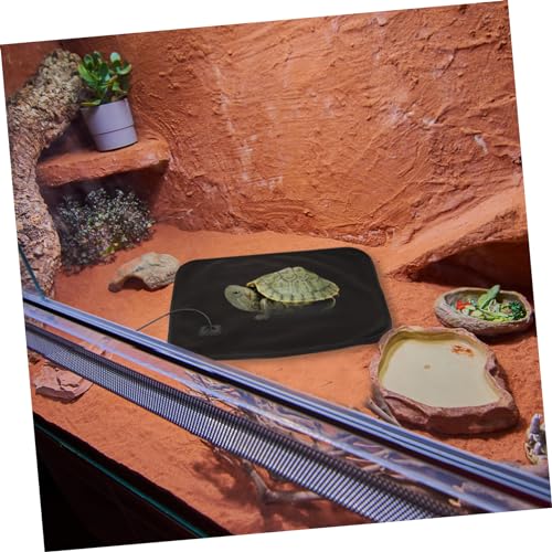 Alfombrilla térmica para reptiles LIOOBO USB negra miniatura 7