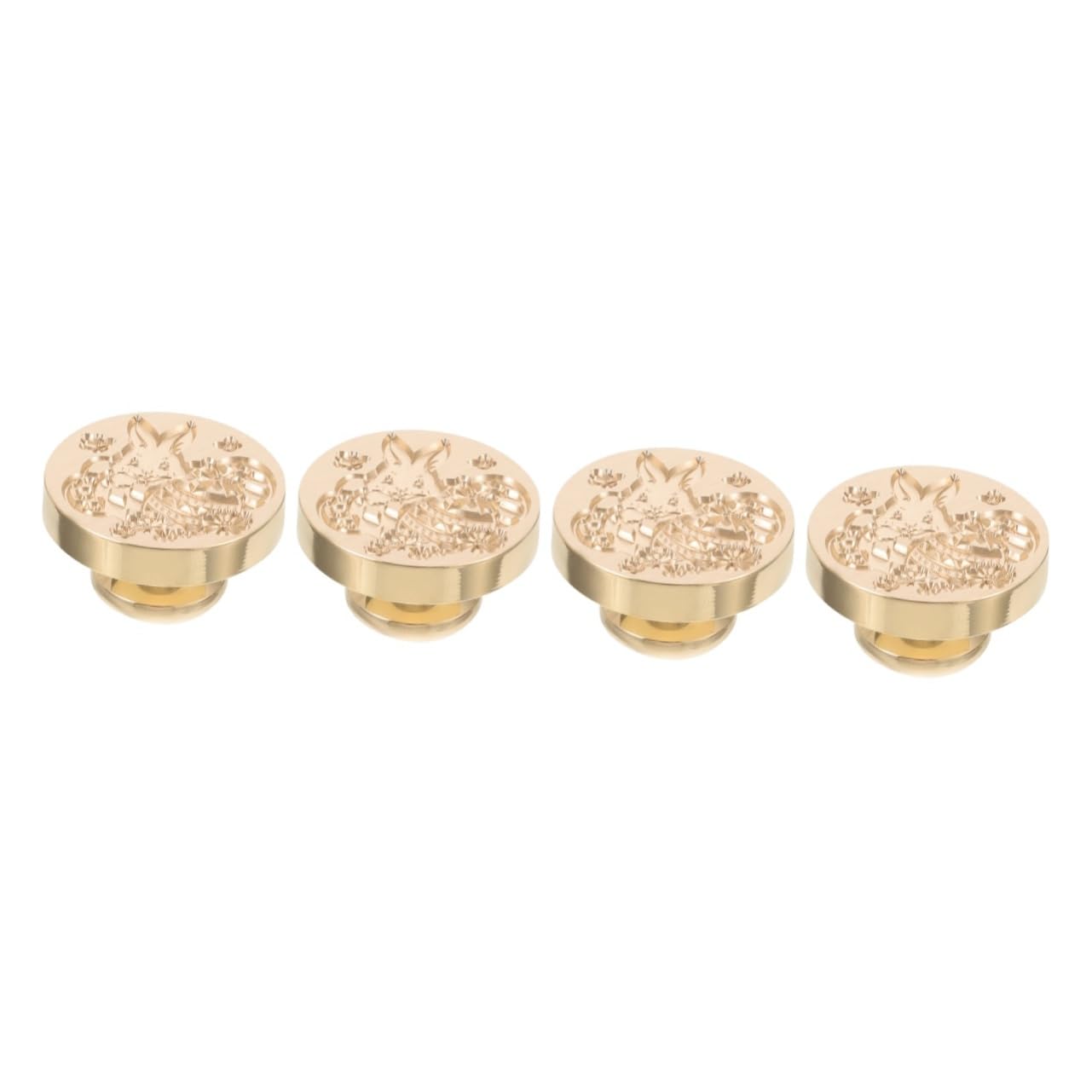 4pezzi Timbro Ceralacca Retro per Buste Stampo per Ceralacca con Testa di Coniglio e di Pasqua per Inviti Decorazioni e Fai da Te Facile da Usare e Pulire