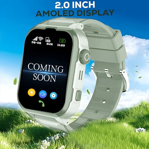 GameSir Musk 5G/4G Kids Smart Watch, Olive Green - Image 4