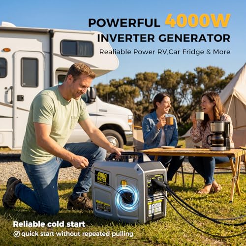 Generador Inversor Portátil 4000W para Camping y Respaldo en el Hogar miniatura 2