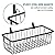 SheeChung Farmhouse Metal Wire Bin Basket with Wall Mount - Small, 4 Pack - Portable Hanging Wall Basket, Rustic Home Storage Organizer for Cabinets, Pantry, Closets, Bathroom, Kitchen,Bedroom(Black)