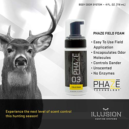 Phaze 3 Field Foam - #1 Deer Hunter's Scent Elimination & Scent Control System! #TOP4