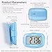 AVTREK 3D Step Counter Clip On with LED Backlight Pocket Pedometer for Walking Outdoor Activities Fitness Tracker Without Smartphone
