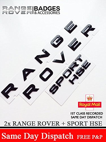 Piano nero Range lettere distintivo Lettering