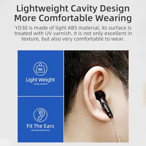 Image of Concept Kart NiceHCK YD30 15.4mm Dynamic Driver Earphone L Plug Earbuds 3.5mm Jack HiFi Bass Music Headphones Flat-Head Headset for Sports Running Gaming