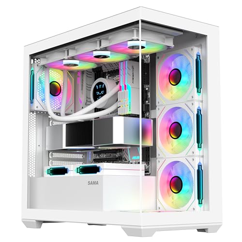 Amazon.co.jp: SAMA PC CASE ATX 4 ARGBファンプリインストール