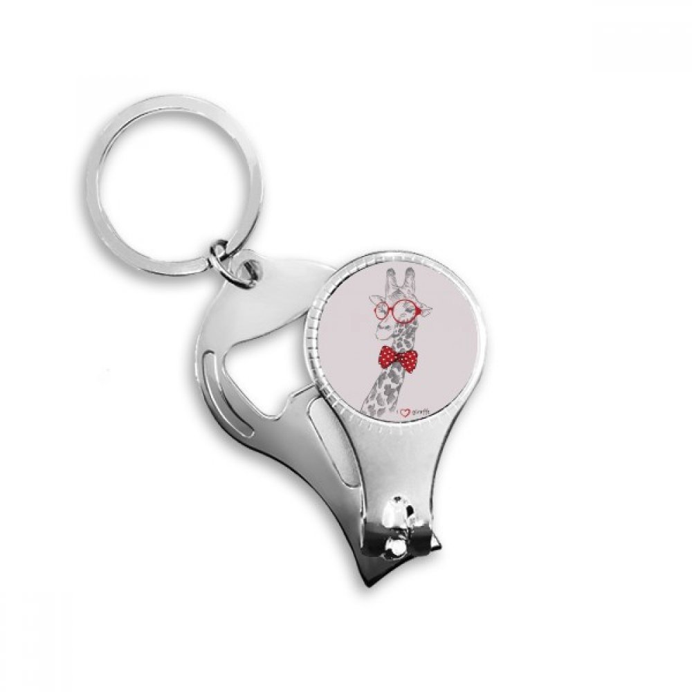 Porte-clés coupe-ongles girafe pour éviter les urgences beauté en voyage