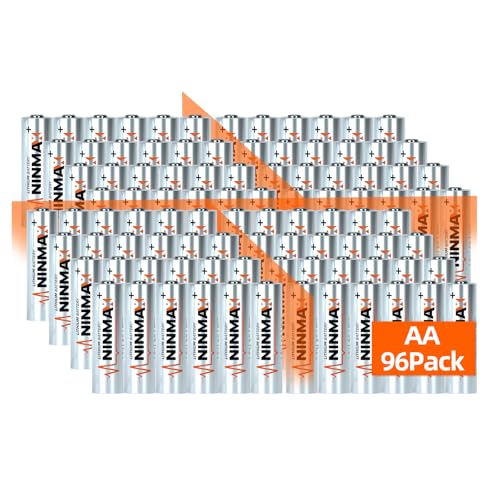 Image of NINMAX Lithium AA Batteries 96 Bulk Pack, 3500mAh 1.5V Longest Lasting Double A Battery【Non-Rechargeable】