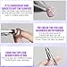 4-in-1 Nail Dotting Pen, Ballpoint Pen Design Nail Dotting Tool for Painting, Sculpting, Rhinestones DIY and Salon (1PC)