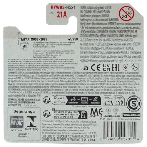 Hot Wheels '16 Lamborghini Centenario Roadster [Yellow] Exoticars 1/10, 2/250, 1:64 Scale Diecast Toy Vehicle