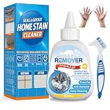 Bellifluous Gel Antimuffa, Antimuffa per Uso Domestico per Guarnizioni in Gomma della Lavatrice, Lavelli della Cucina, Piastrelle del Bagno, Gel Antimuffa con Spazzola per una Pulizia Profonda