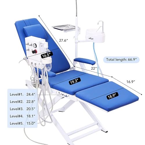 ORILAO Portable Folding Used Dental Office Chair Lab Supplies Small Size Mobile Chair