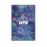 WQMP Coldplay Poster auf Leinwand, Schlafzimmer, 