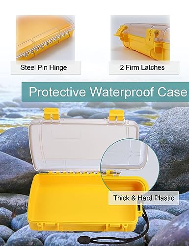 Avlcoaky Dry Box Waterproof Dry Boxes Small Waterproof Watertight Containers for Kayaking & Boating Waterproof Case Outdoors Dry Storage Box