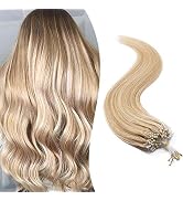 SEGO Hair Extensions Micro Beads Human Hair 24 Inch Microlink Hair Extensions Cold Fusion Stick T...
