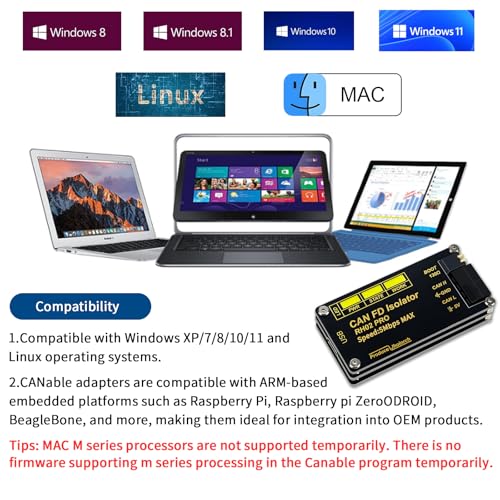 Image of Isolation USB to CAN FD Adapter Converter Base on Canable 2.0 Up to 5Mbps