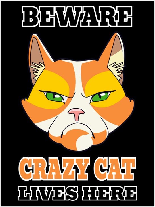 Adhesivo de pared de gato original para regalar a dueños de mascotas 1