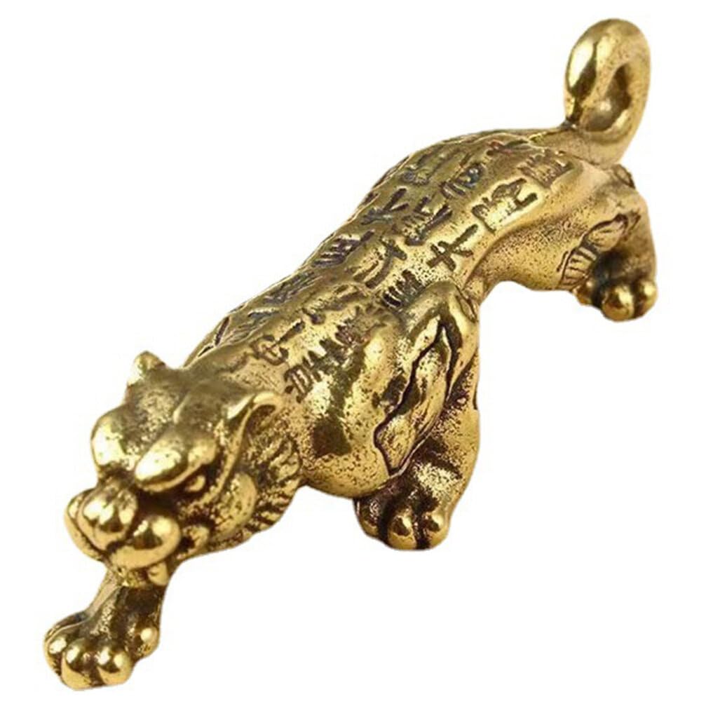 EXCEART Mini Brass Tiger Figurines