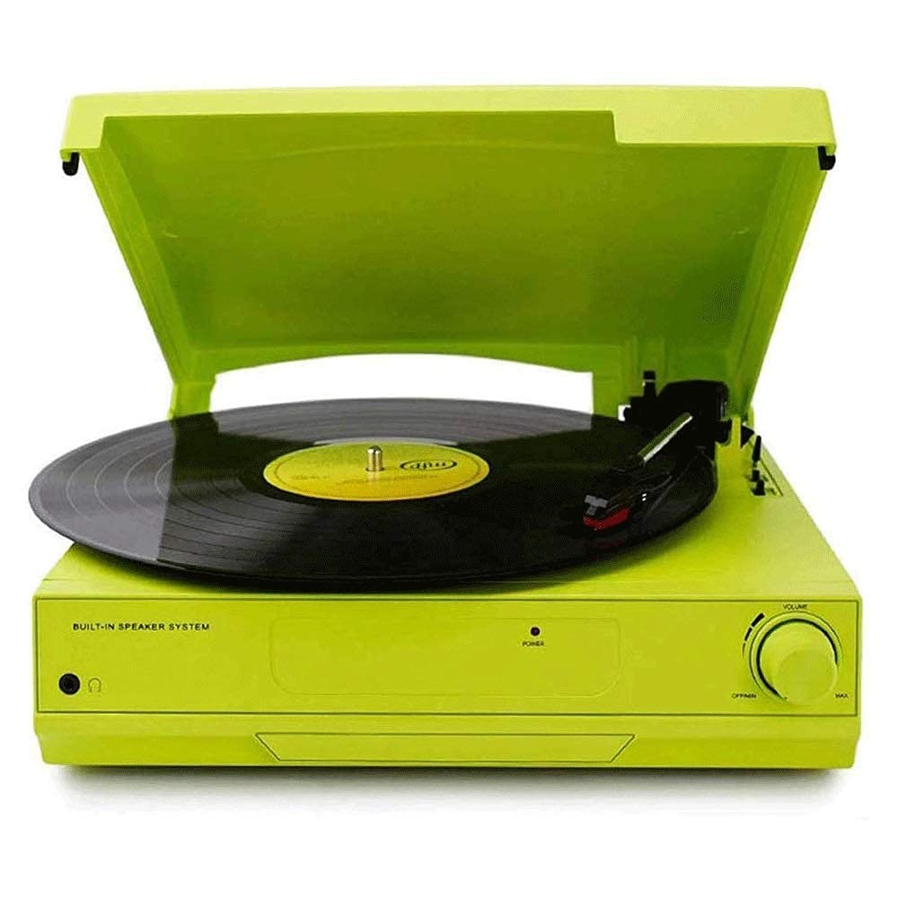 Hi-Fi&Home Modern Vinyl Record Player High Fidelity Vinyl Turntable Record Player with Cartridge, Belt Drive, Adjustable Counterweight, Bluetooth Built-in Speaker