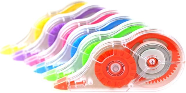 KongJies Correction Tapes, Pocket Mouse Shape Correction Tape White Tape for Instant Corrections (6)