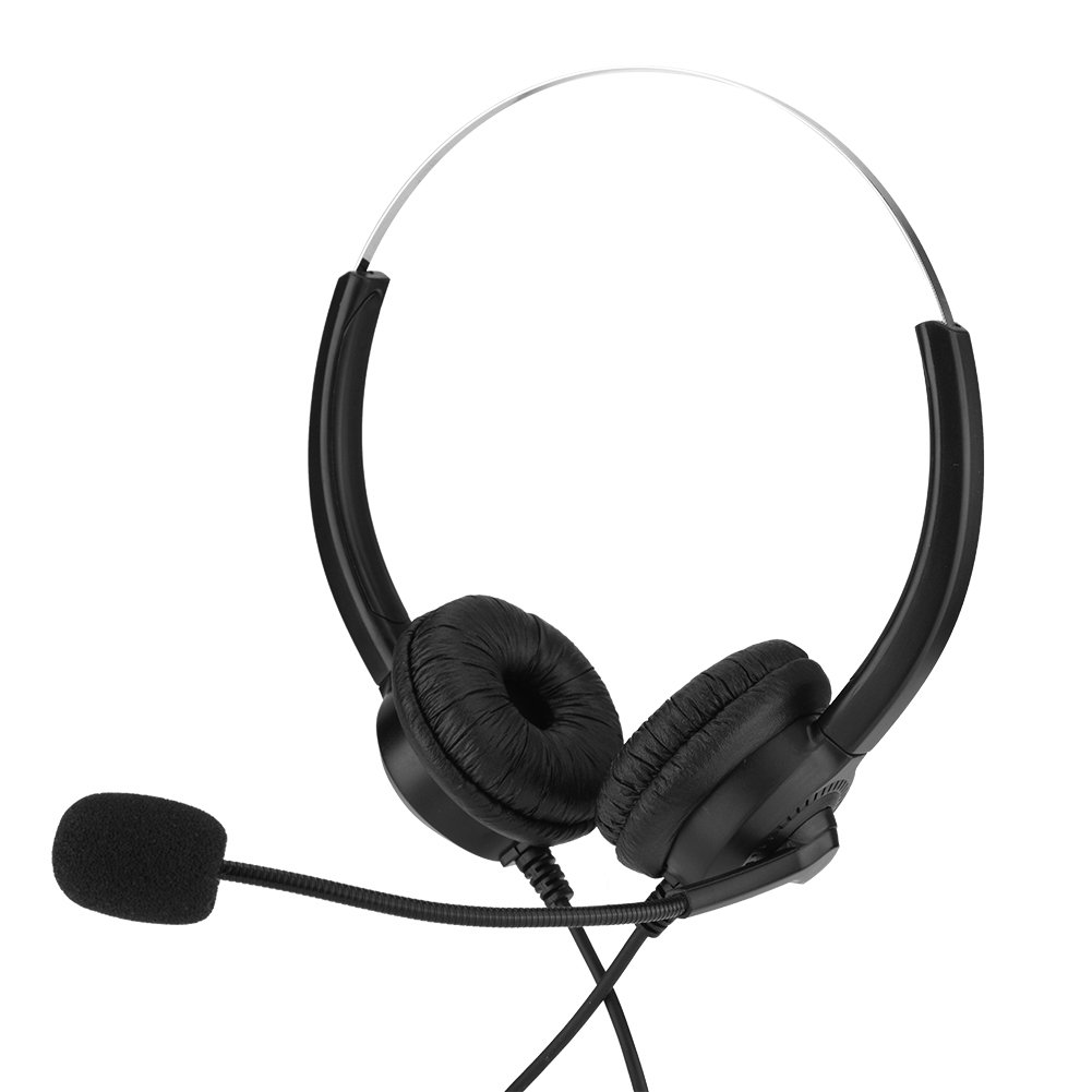 Auricolare telefonica H300D,Cuffie con Filo da Call-Center, Cuffie Telefono Fisso Mono con Microfono a Cancellazione del Rumore, Adatto per assicurazioni, banche, ospedali, aziende