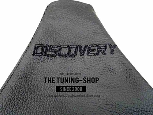 The Tuning-Shop Ltd Fits Land Rover Discovery Series 1 (1995-1998) Or Series 2 (1999-2004) Set of 3 Gaiters Custom Made Boots Black Genuine Italian Leather with Black Logo Edition Embroidery