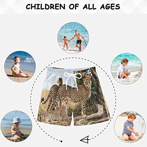 visesunny Boys Casual Board Shorts Funny Floral Boys' Swim Trunks Toddler Beach Shorts Little Kids Bathing Suit4