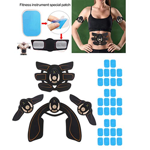 gazechimp Estimulador De Tonificação Muscular Corporal Abdominal, Braço, Quadril, 30 Almofadas De Ge