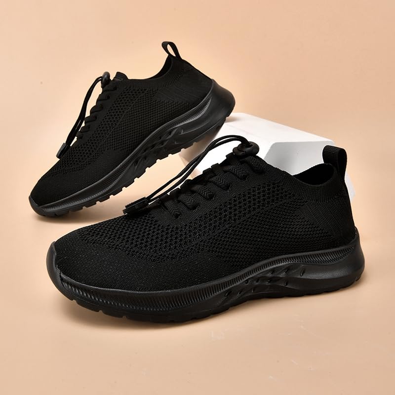 Men's mesh Round Toe Breathable lace-up Casual Sports Shoes with Thick Sole, Lightweight and Non-Slip Running Shoes Suitable for Daily wear, Travel, and Walking3