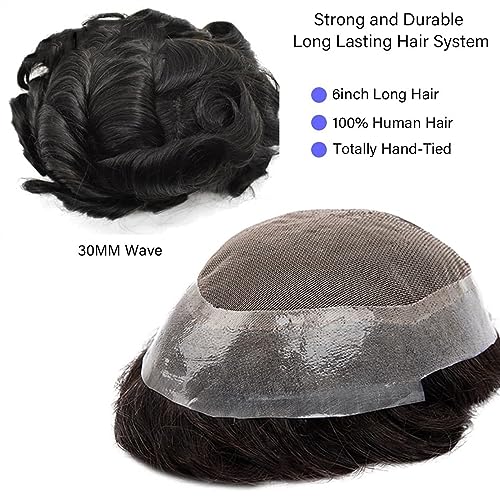 Toupet vrais cheveux humains hommes pour retrouver une chevelure naturelle et dense