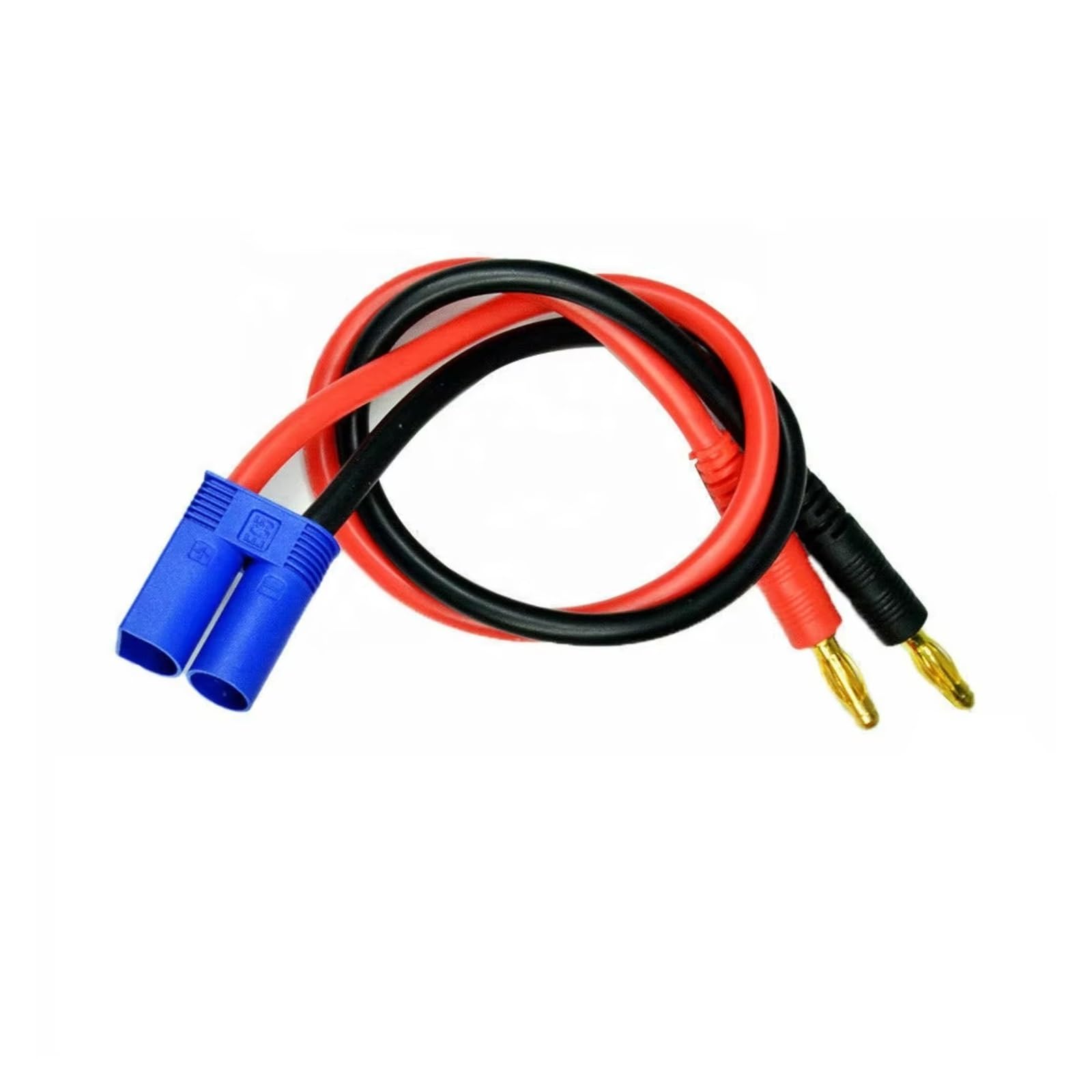 Accesorios Coche RC EC5 4Mm 12awg 300Mm Cable De Carga con Conector Banana Chapado En Oro Y Cable De Silicona para Baterías Lipo De Coches RC Repuestos Y Mejoras