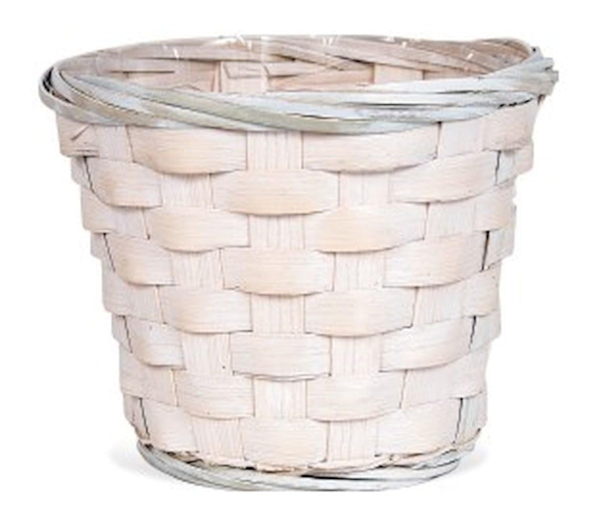 212 Main Bamboo White Washed Planter