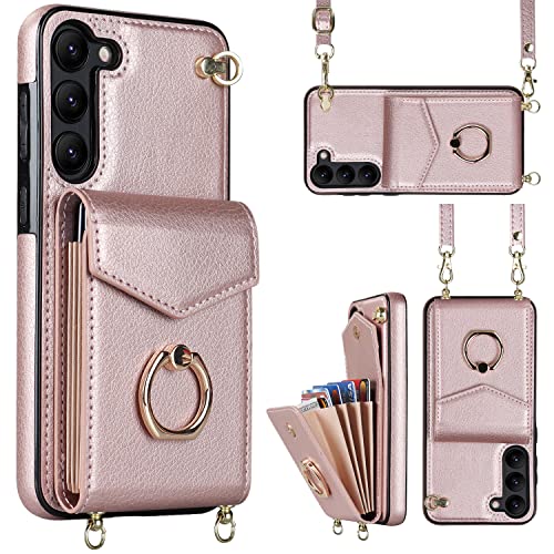 Coque Samsung S24 étui portefeuille élégant pour femme chic
