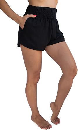 High Waist Comfy Boho Beach Shorts Cover Up for Summer