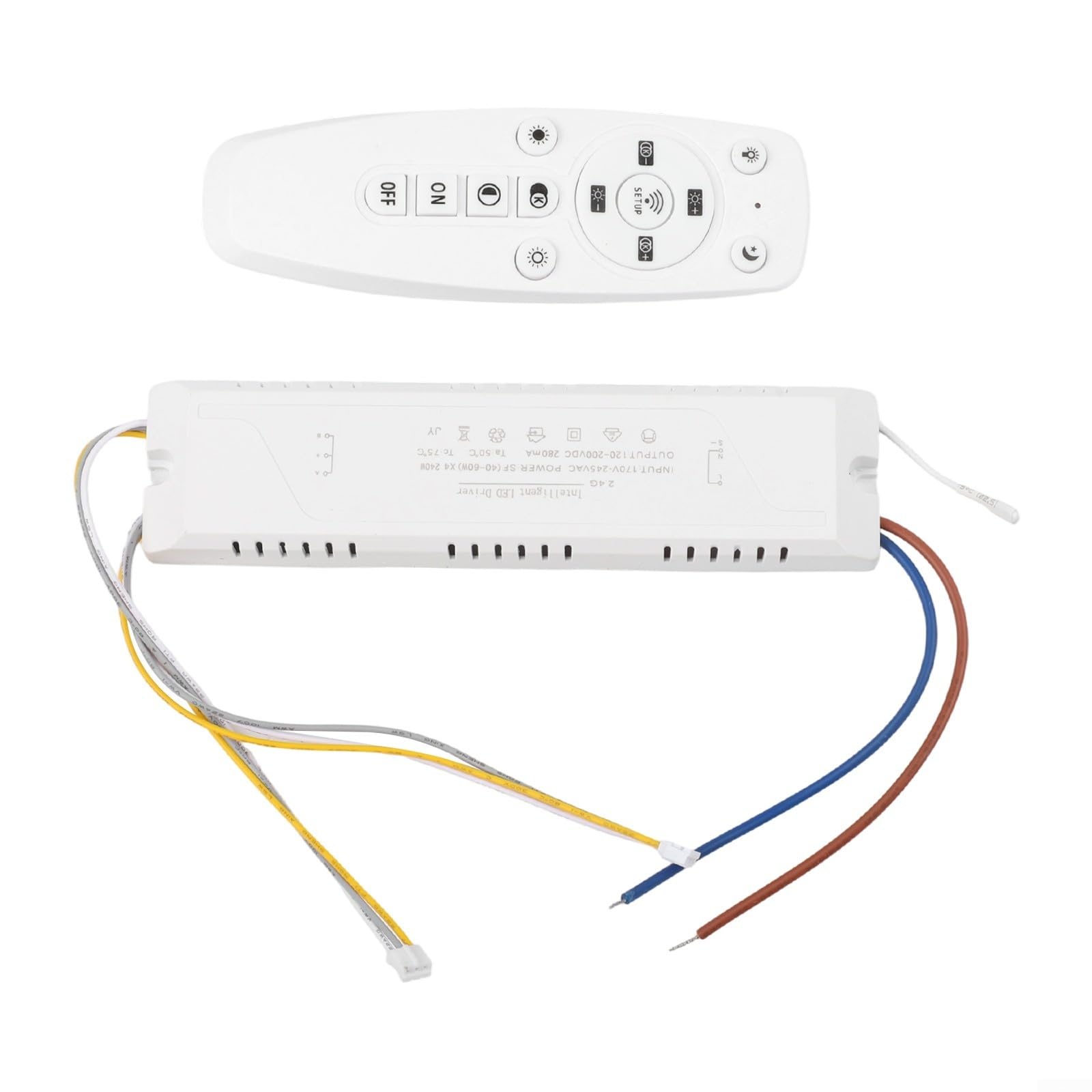 LED Driver 40-60W x4 240W Power Transformer with 2.4G RF Remote and App Control for LED Light Strips, DC150-200V Output, AC180-240V Input