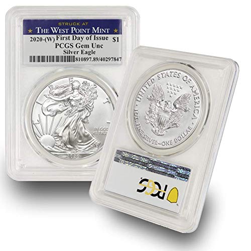2020 (W) 1 oz American Silver Eagle Coin Gem Uncirculated (GEMUNC...