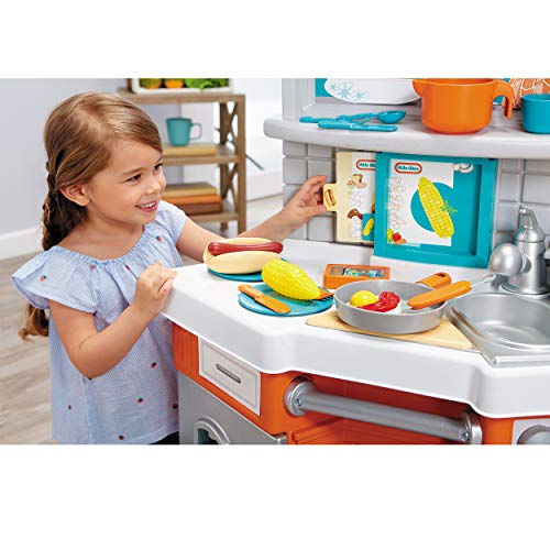 Little Tikes 652868 Home Grown Kitchen - Role Play Realistic Kitchen Real Cooking & Water Boiling Sounds Kitchen Accessories Set thumb #1