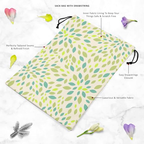 Image of ArtzFolio Leaf Texture | Reusable Sack Bag | Bag for Gym, Storage, Vegetable & Travel