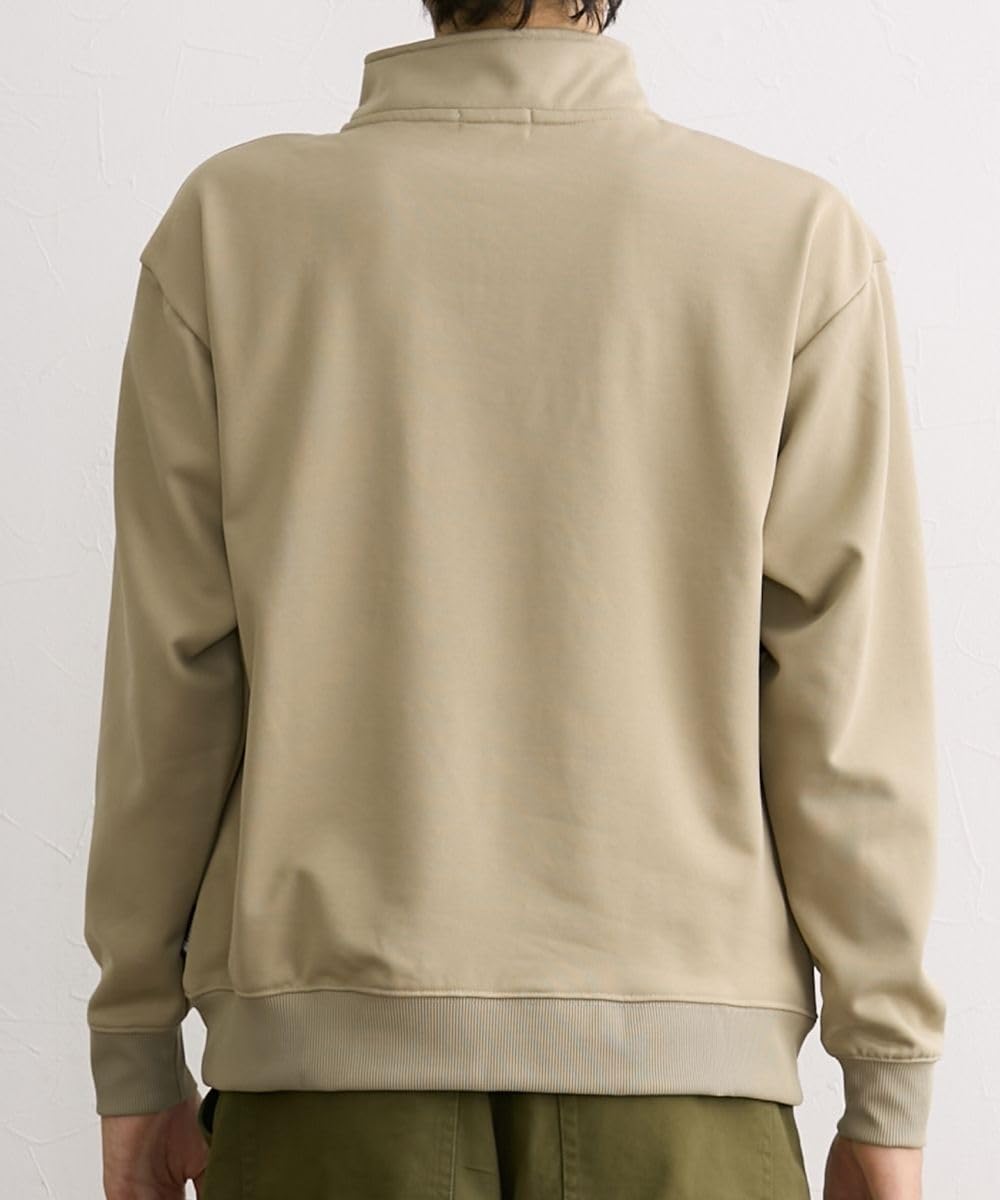 ニッセン] メンズ 両サイドポケット付き！７分袖オーバーサイズ ロング丈トレーナー 両サイド [ [ニッセン] メンズ トレーナー 綿１００％オーバーサイズハーフジップトレーナー メンズ