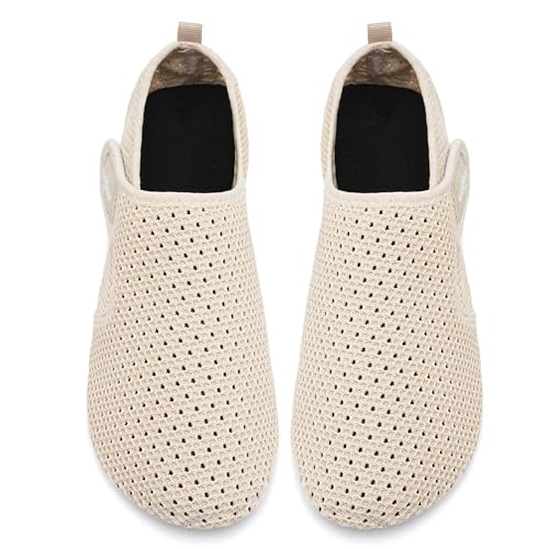 Image of WateLves Water Shoes for Women Men Swim Beach Aqua Socks Quick Dry Barefoot House Slippers Travel Shoes with Adjustable Magic Tape for Pool Diving Boating Yoga Surf