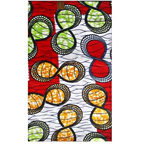 MAYNOWAX Coupon Pagne Tissu Wax Africain 100% coton 6 yards soit 5,48 x120cm Cover