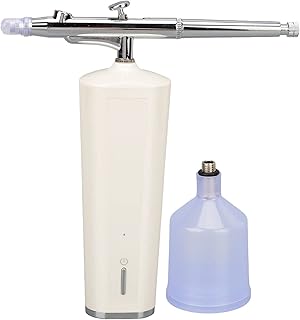 Kit de aer¨®grafo sem fio, equipamento de beleza, dispositivo de hidrata??o facial recarreg¨¢vel port¨¢til, injetor de oxig¨ºnio port¨¢til, aer¨®grafo sem fio para casa