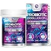 Probiotics for Digestive Gut Health - 100 Billion CFU Per Capsule, 16 Premium Strains & Prebiotics - Best Probiotics for Women & Men, Occasional Constipation, Gas, Immune Health Support - 30 Capsules