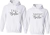 Best Friends Hoodies for 2 Girls BFF Hoodies Pullover Matching Sweaters