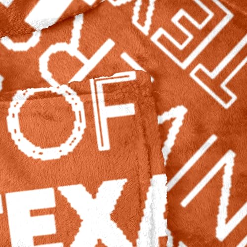 Logo Brands NCAA Texas Longhorns Classic Fleece Throw Blanket -50” x 60” Ultra-Soft Game Day Blanket with Bold Team Colors & Logo – Cozy College Team Bedding for Fans & Alumni by Logo Brands - Used condition - Image 4