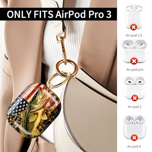 Coque AirPod Pro 3 2025 antichoc avec porte-clés doré